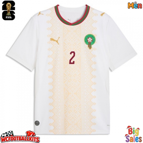 Morocco Achraf Hakimi #2 Replica Away Stadium Shirt World Cup 2026 Short Sleeve